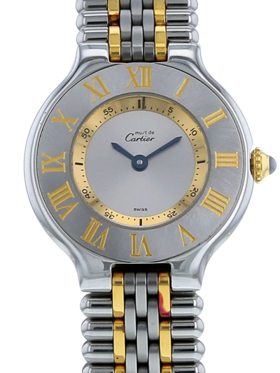 Pre-owned Cartier 1990 Must 21mm In Silver | ModeSens GB