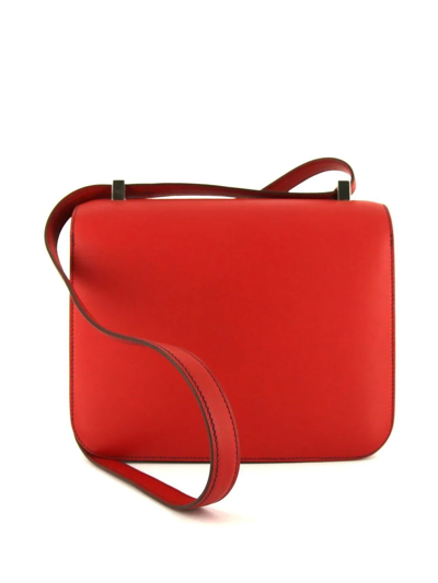Pre-owned Hermes 2017  Constance 23 Shoulder Bag In Red