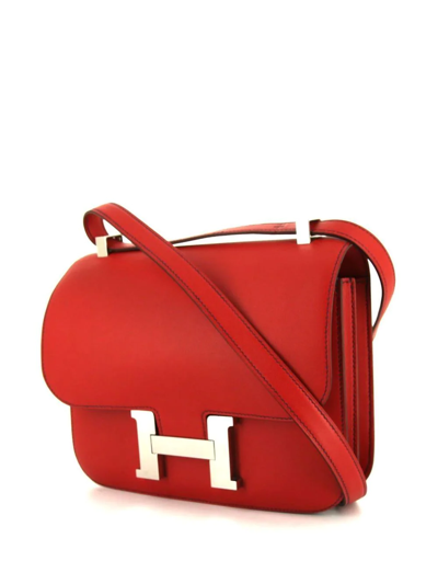Pre-owned Hermes 2017  Constance 23 Shoulder Bag In Red