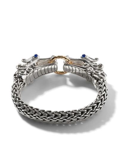 John Hardy 18kt Yellow Gold Legends Naga Bracelet In Silver