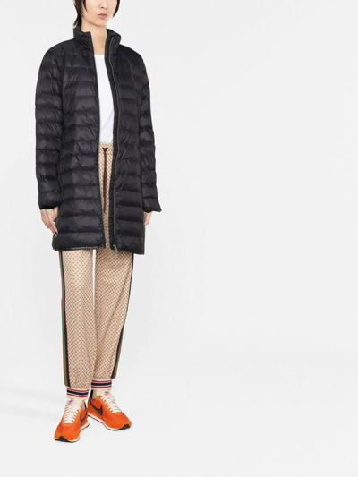 Polo Ralph Lauren Long Padded Coat In Black