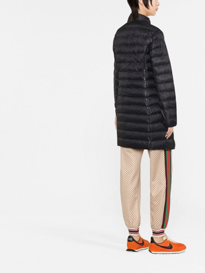 Polo Ralph Lauren Long Padded Coat In Black