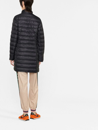 Polo Ralph Lauren Long Padded Coat In Black
