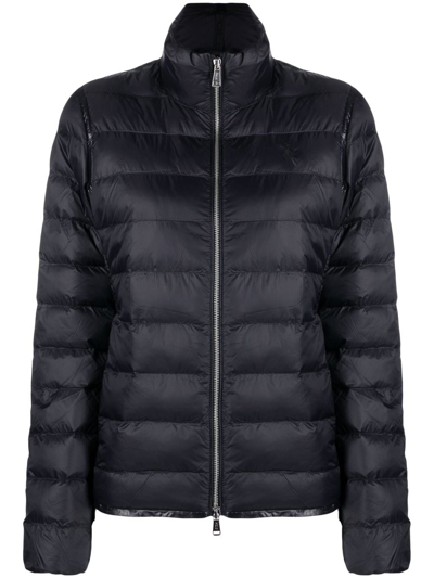 Shop Polo Ralph Lauren Short Puffer Jacket In Black