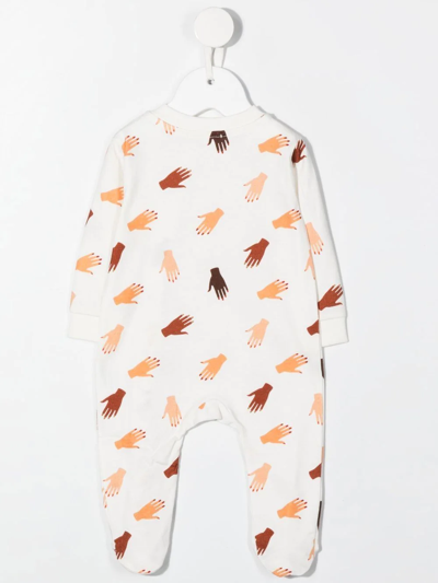 Shop Studio Clay Hands-print Organic-cotton Pyjamas In White