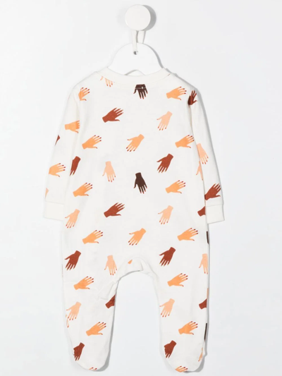 Studio Clay Hands-print Organic-cotton Pyjamas In White