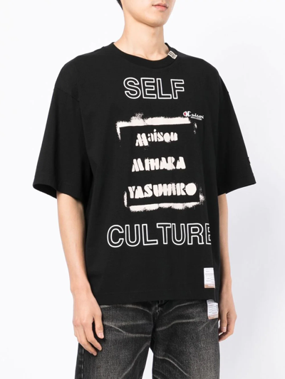Shop Miharayasuhiro Mmy Graphic-print T-shirt In Black