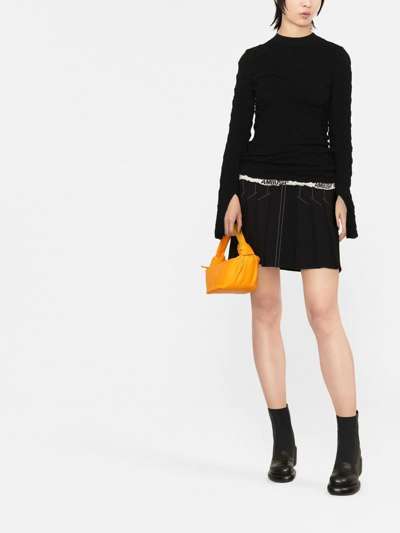 Ambush Textured Logo-hem Knit Jumper In Black