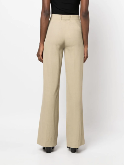 Petar Petrov Bootcut Tailored Trousers In Neutrals