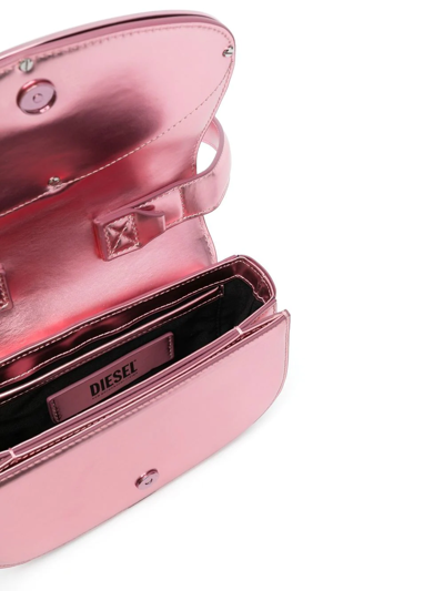 Diesel 1dr Metallic Shoulder Bag In Pink