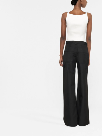 Courrèges Ribbed-knit Vest Top In White