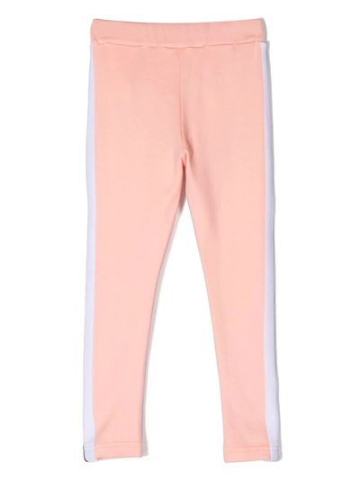 Shop Palm Angels Logo-print Track Leggings In Pink