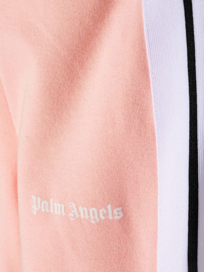 Shop Palm Angels Logo-print Track Leggings In Pink