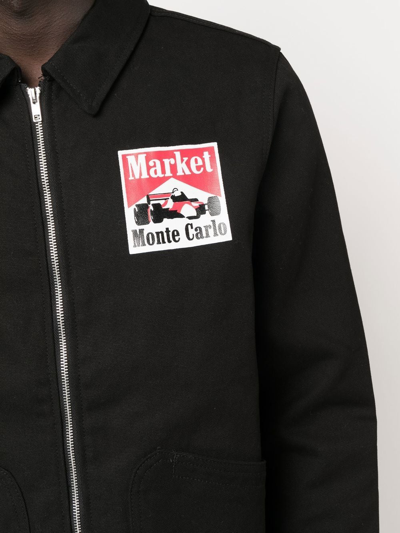 Shop Market Graphic-logo Shirt Jacket In Black