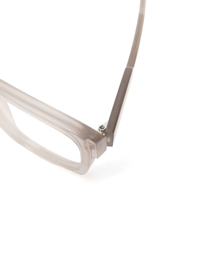 Shop Kuboraum K3 Rectangle Frame Glasses In Grey