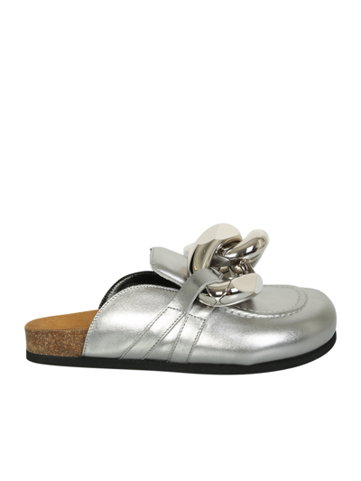 Shop Jw Anderson Mules Chain In Metallic