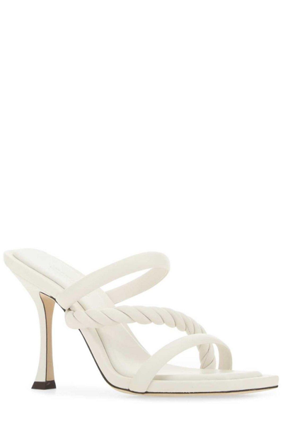 Shop Jimmy Choo Diosa 90 Sandals In Yellow Cream