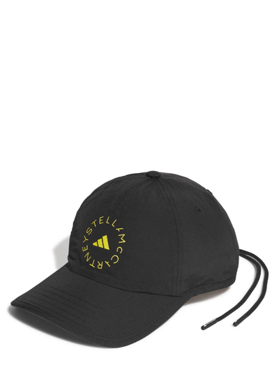 Shop Adidas By Stella Mccartney Logo Print Hat In Black