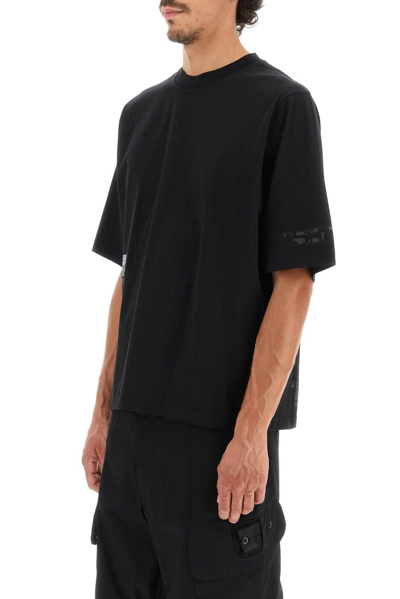 Shop Stone Island Shadow Project Graphic Printed T-shirt In Black