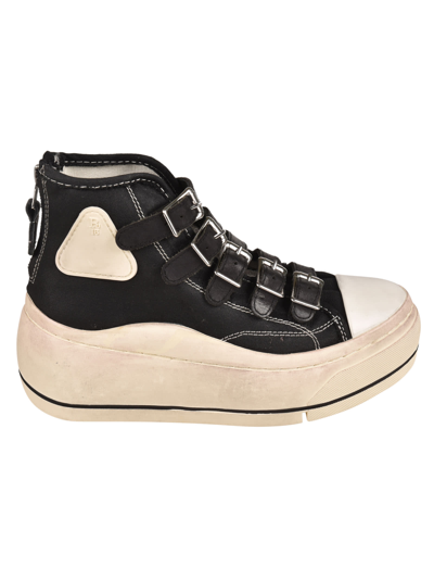 R13 Buckle Lace Free Kurt High Top Sneakers In Black ModeSens