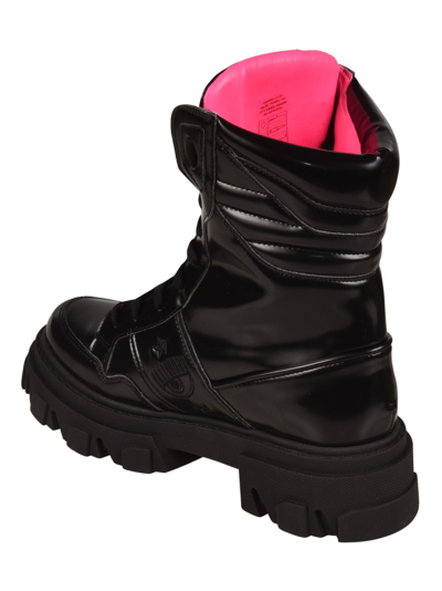 Shop Chiara Ferragni Vegan Leather Boots In Black
