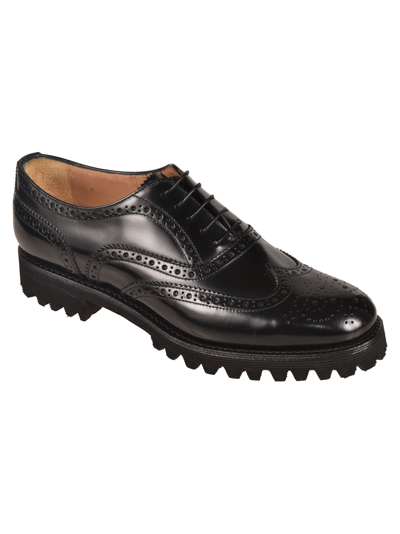 Shop Church's Perforated Oxford Shoes In Black