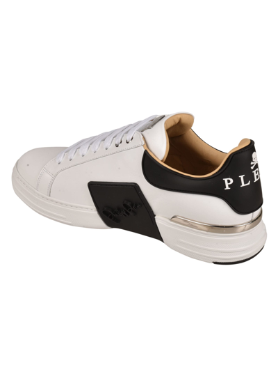 Shop Philipp Plein Lo-top Hexagon Sneakers In White