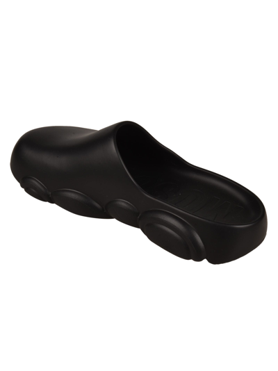 Moschino Synthetic Fibers Mules In Black