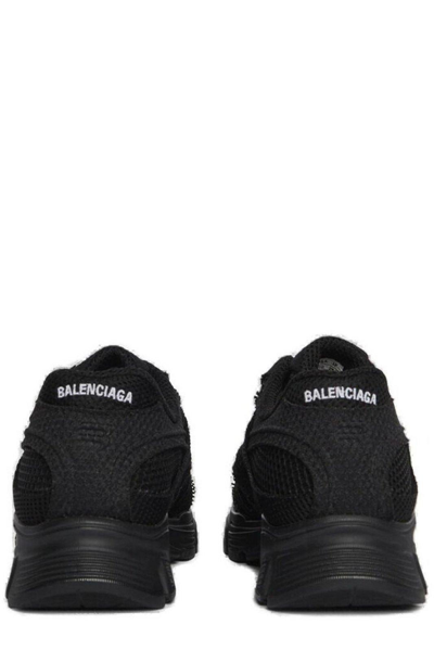 Shop Balenciaga Phantom Logo Printed Sneakers In Black