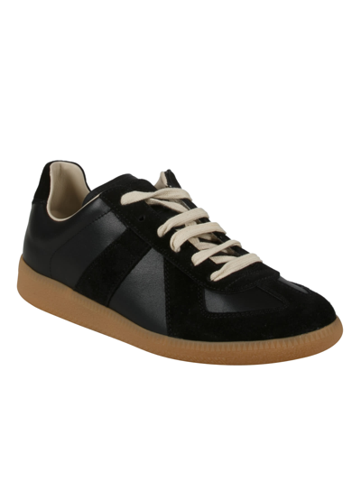 Shop Maison Margiela Low Classic Lace-up Sneakers In H6851