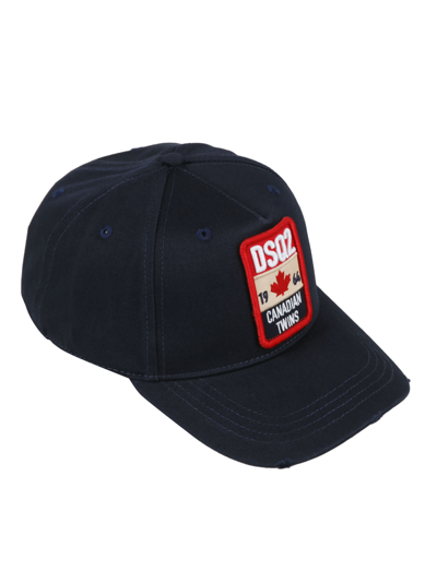 Shop Dsquared2 Logo Patch Baseball Cap In 3073