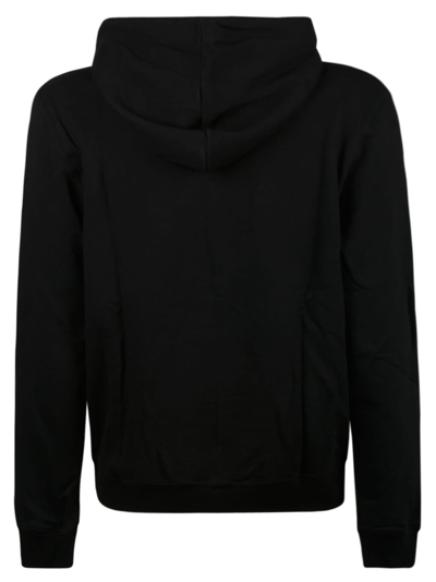 Shop Lanvin Logo Print Hoodie In Black