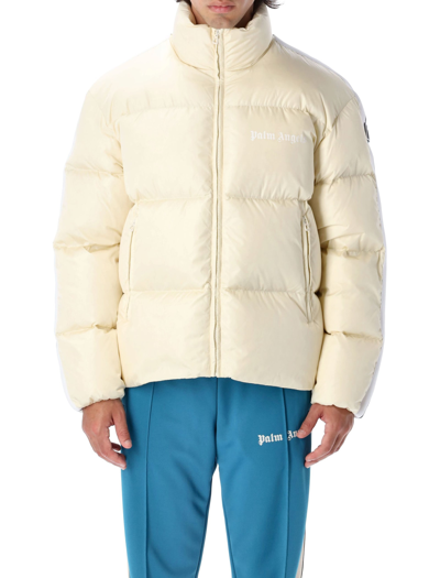 Shop Palm Angels Classic Track Down Jacket In White