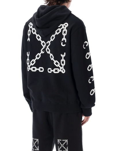 Shop Off-white Chain Arrow Hoodie In Black