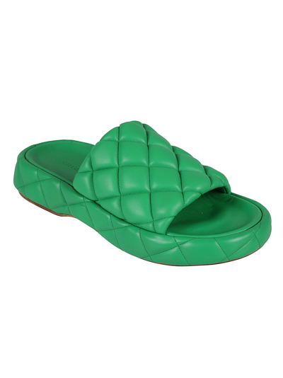 Shop Bottega Veneta Padded Sandals In Parakeet