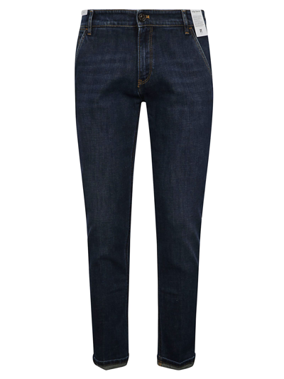 Shop Pt01 Regular Fit Cropped Jeans In Denim