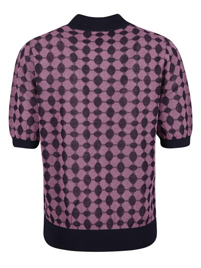 Tory Burch Cotton Knitwear In Tory Navy/dark Wild Peony