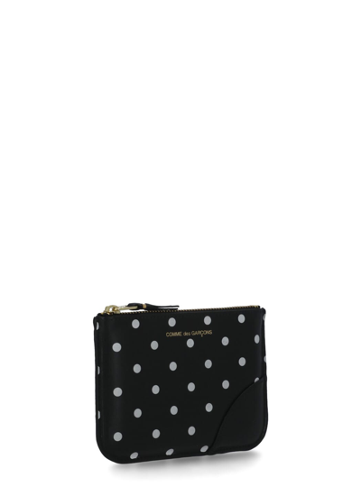 Shop Comme Des Garçons Polka Dots Wallet In Black