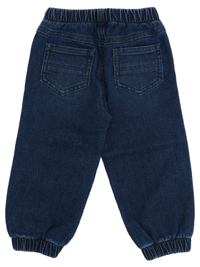 Shop Il Gufo Elastic Jeans In Blue