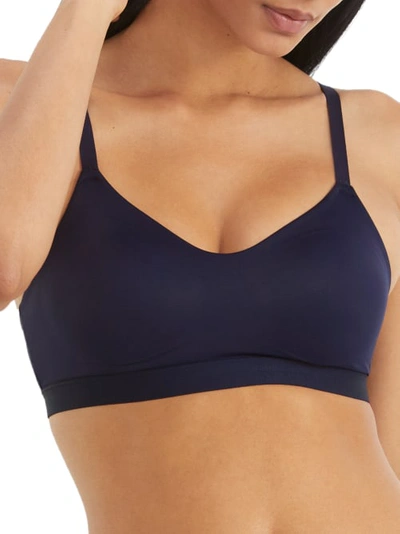 Shop Warner's Cloud 9 Smooth Comfort Lift Wire-free T-shirt Bra In Evening Blue