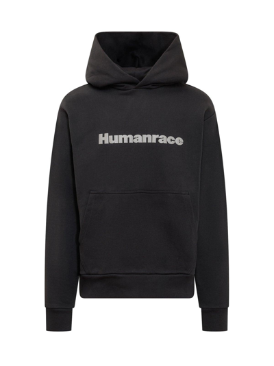 Shop Adidas Originals X Pharrell Williams Humanrace Logo Hoodie In Black