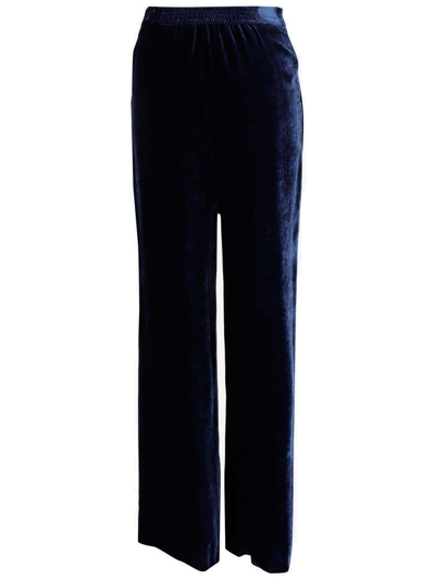 Shop Etro High-waisted Straight-leg Pants In Blu