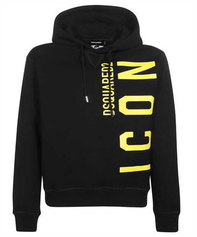 Shop Dsquared2 V-icon Hoodie In Black