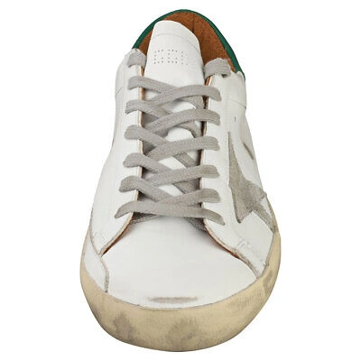 Pre-owned Golden Goose Super-star Classic Herren White Green Sneaker Mode - 43 Eu