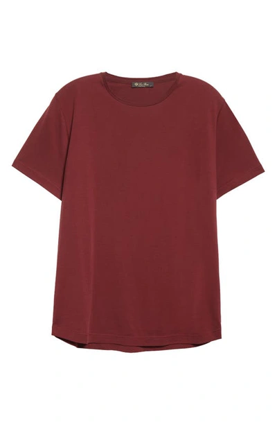 Shop Loro Piana Silk & Cotton T-shirt In R07scherokee Red