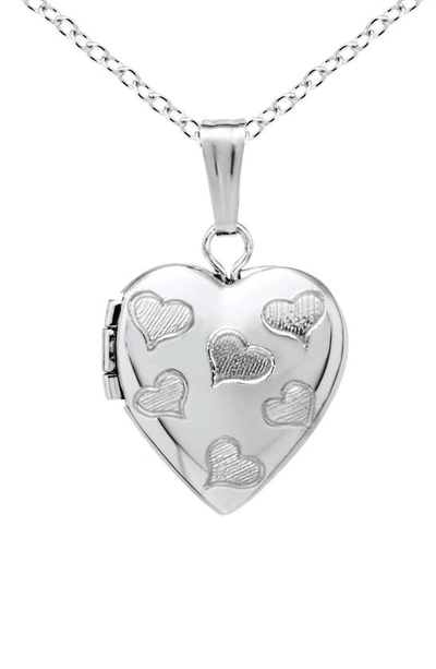 Shop Mignonette Sterling Silver Heart Locket Necklace