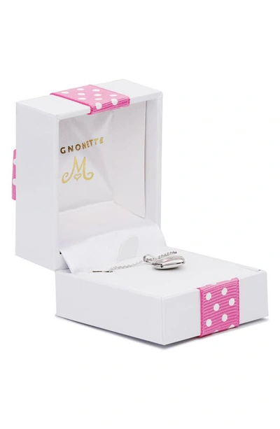 Mignonette Sterling Silver Heart Locket Necklace In Silver