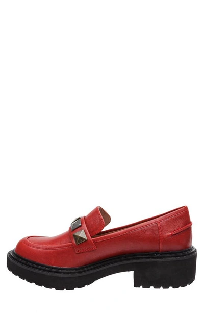 Shop Linea Paolo Essex Platform Loafer In Dark Red