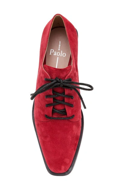 Shop Linea Paolo Moritz Lace-up Pump In Dark Red