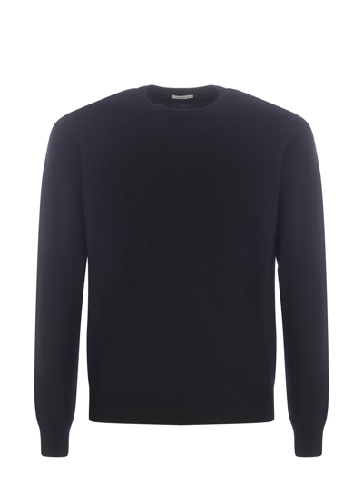 Shop Malo Sweater  In Cashmere In Blu Scuro